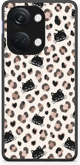 Smartfits Leopard Spots Black Cats On Cream Oneplus Nord 3 Θήκη