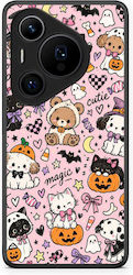 Smartfits Halloween Niedliche Tiere Auf Pinker Huawei Pura 70 Pro 70 Pro+ Hülle Smartfits Halloween Niedliche Tiere Auf Pinker Huawei Pura 70 Pro 70 Pro+ Hülle