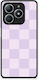 Smartfits Lilac Cream Striped Checks Realme C61 Case