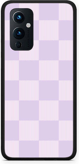 Smartfits Lilac Cream Striped Checks Oneplus 9 Θήκη