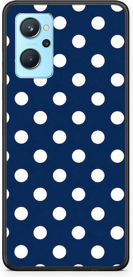 Smartfits White Large Polka Dots On Navy Oppo A96 Θήκη