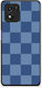 Smartfits Denim Albastru Model Șah Vivo Y01 Y15s Husă