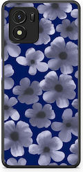 Smartfits Husă cu Flori Bleu pe Fundal Bleumarin pentru Vivo Y01 Y15s Smartfits Husă cu Flori Bleu pe Fundal Bleumarin pentru Vivo Y01 Y15s