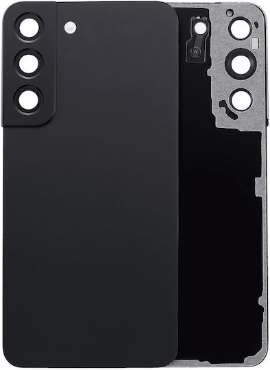 Back Cover Glass Camera Lens Samsung Galaxy S22 5g No Logo Aftermarket Plus Phantom Black