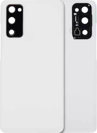 Задно стъкло за капак с леща за камера за Samsung Galaxy S20 FE 5G Aftermarket Plus облачно бяло