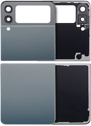 Oberes Und Unteres Rückseitenglas Mit Kameraobjektiv Samsung Galaxy Z Flip 3 5G Aftermarket Plus Grün Oberes Und Unteres Rückseitenglas Mit Kameraobjektiv Samsung Galaxy Z Flip 3 5G Aftermarket Plus Grün