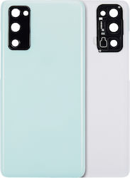 Заден стъклен капак с камера и обектив Samsung Galaxy S20 FE 5G Aftermarket Plus Cloud Mint Заден стъклен капак с камера и обектив Samsung Galaxy S20 FE 5G Aftermarket Plus Cloud Mint