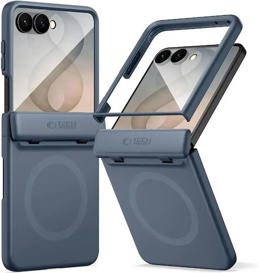 Tech‑protect Kevlar Aura MagSafe Hülle für Samsung Galaxy Z Flip 8 in Marineblau
