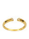 Poco Loco Women's 14K Gold Ring with Zircon