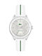 Billie Women's Battery-Powered Watch with White Rubber Strap