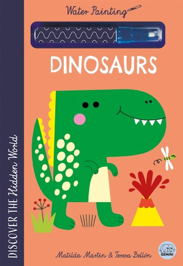 Hidden World - Water Painting Dinosaurs - Gemini Books Group Ltd - Spiral Bound