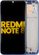 LCD-Baugruppe mit Rahmen für Xiaomi Redmi Note 8 Redmi Note 8 2021 Aftermarket Plus Neptune Blue