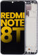 LCD-Displayeinheit mit Rahmen für Xiaomi Redmi Note 8t, Aftermarket Plus, Moonshadow Gray