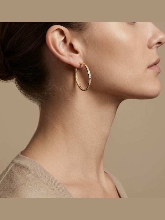 Women's Earrings Gold Hoops Classic Minimal Prime Steel Gold Women Ssn338 Women's Earrings Gold Hoops Classic Minimal Prime Steel Gold Women Ssn338