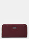 Large Women's Burgundy Wallet