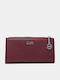 Large Women's Burgundy Wallet