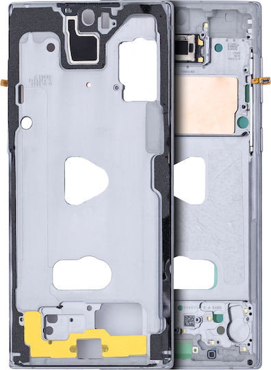 Средна рамка Samsung Galaxy Note 10 Aura бяла