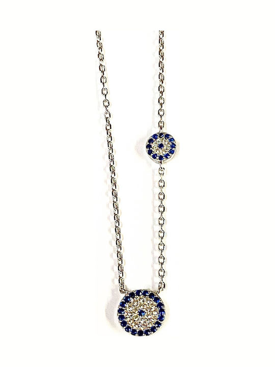 Amalfi Accessories Halskette mit Auge aus Silber