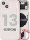 Заден корпус с малки части за iPhone 13, американска версия, съвместим, розов