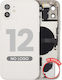 Back Housing W Small Parts Iphone 12 Us Version Aftermarket Plus White