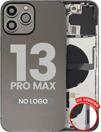 Rückgehäuse mit Kleinteilen iPhone 13 Pro Max US-Version Aftermarket Plus Graphit