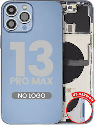 Rückgehäuse mit Kleinteilen für iPhone 13 Pro Max US-Version Aftermarket Plus Sierra Blue Rückgehäuse mit Kleinteilen für iPhone 13 Pro Max US-Version Aftermarket Plus Sierra Blue