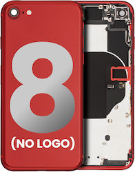 Backcover mit vorinstallierten Kleinteilen iPhone 8 ohne Logo Aftermarket Plus Rot Backcover mit vorinstallierten Kleinteilen iPhone 8 ohne Logo Aftermarket Plus Rot