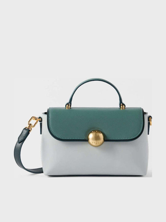 Furla Moonlight Top Handle Дамска Кожена Чанта С Капак Зелена