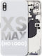 Rückgehäuse mit vorinstallierten Kleinteilen iPhone Xs Max ohne Logo Aftermarket Plus Silber