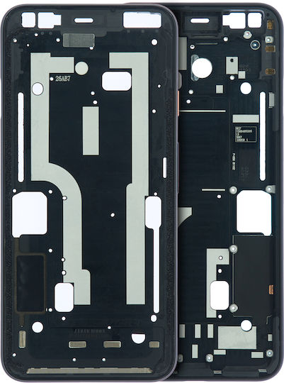 Mittelrahmengehäuse Google Pixel 4 Rosa Ein-/Ausschalter