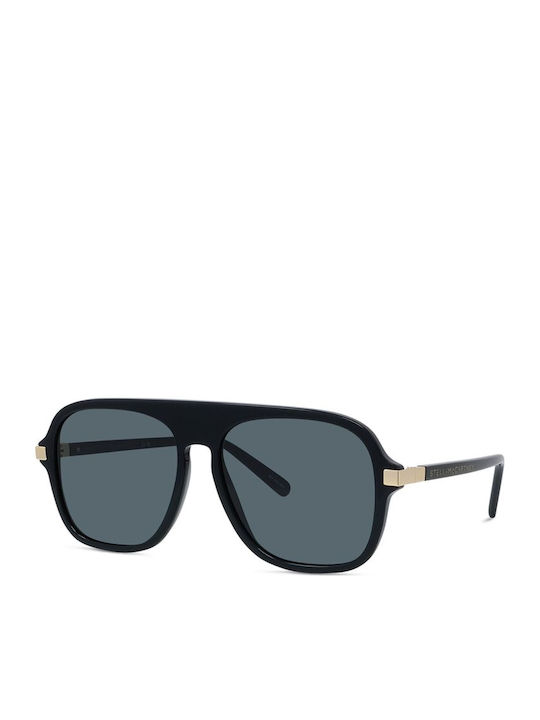 Stella McCartney Black Sunglasses With Horn-Rimmed Frame