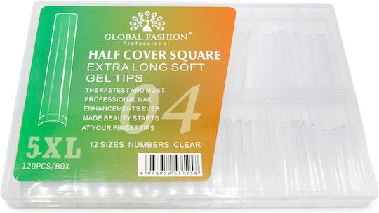 Global Fashion Falsche Nagelspitzen in Beiger Farbe 25558
