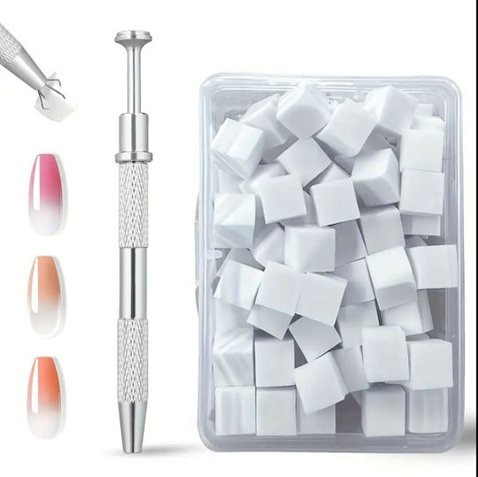 Global Fashion Ombre Gradient Set Metal Pen + Interchangeable Sponges 100 Pcs 24731