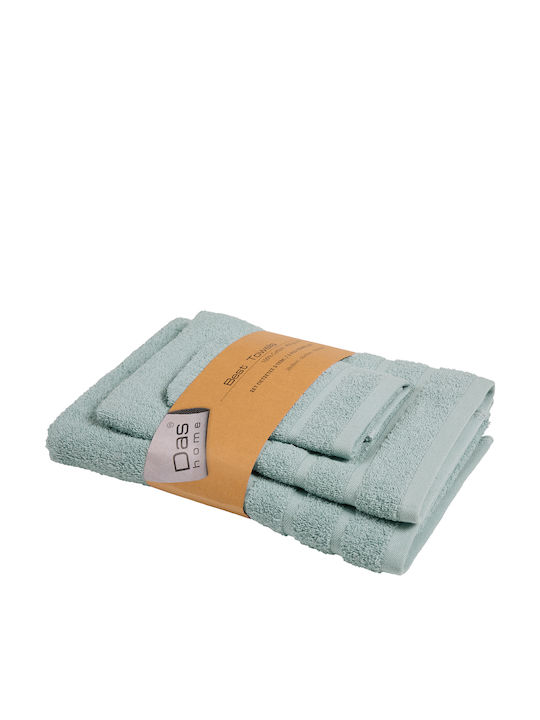 Das Home Best Mint 3-Piece Bath Towel Set