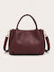 Fabric Women's Handbag / Crossbody Burgundy