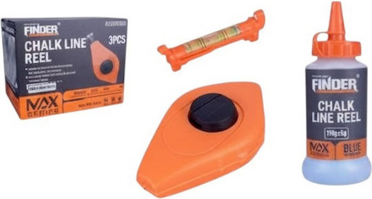Kreide-Schnur-Wasserwaagen-Set 3 Stück 30 m Finder 0048740