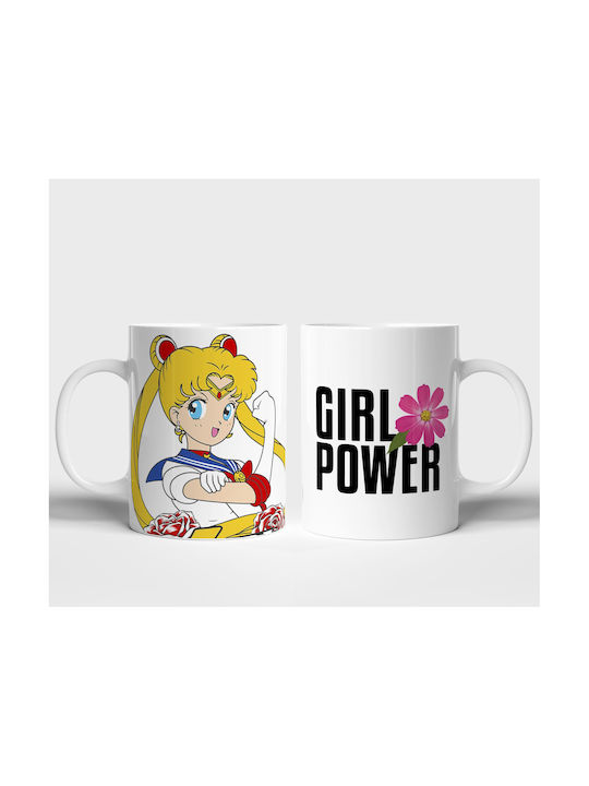 Digital Place Girl Power Чаша Керамична Бяла 330ml