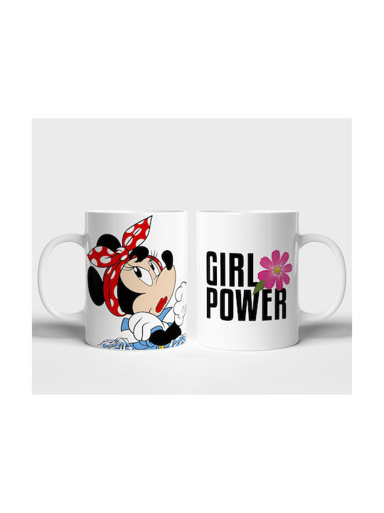 Digital Place Girl Power Керамична Бяла Чаша 330ml