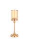 Palma Emporio Sfeșnic Metalic de Culoare Aurie 12x39.5 cm