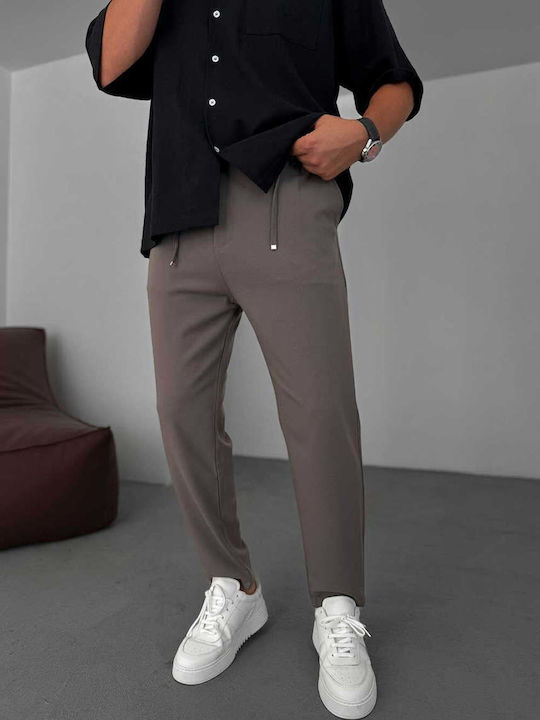 Men’s Loose Fit Brown Trousers