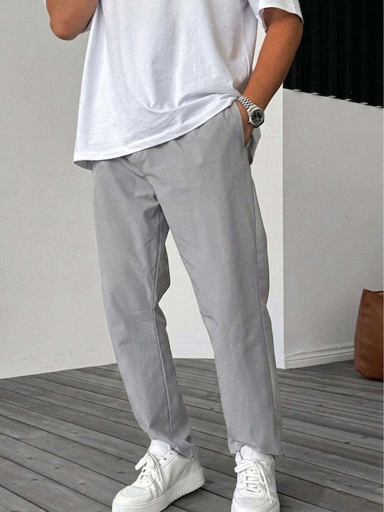 Men's Loose Fit Grey Trousers
