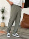 Men's Loose Fit Khaki Trousers