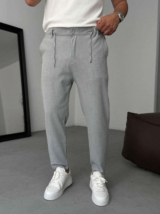 Men's Loose Fit Grey Trousers