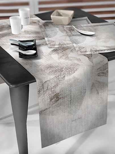 Saint Clair 3043 Grey Plastic Placemats 45x33cm 4 Pieces