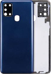 Back Cover Glass Camera Lens Samsung Galaxy A21s A217 2020 Aftermarket Plus Blue
