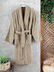 Saray Home Halat de baie tip kimono cu guler Bej