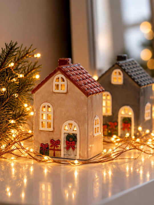 Kaemingk Christmas Decorative Brown House 13.8x...