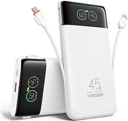 Veger W2085S Powerbank 20000 mAh 45 W mit USB-A...