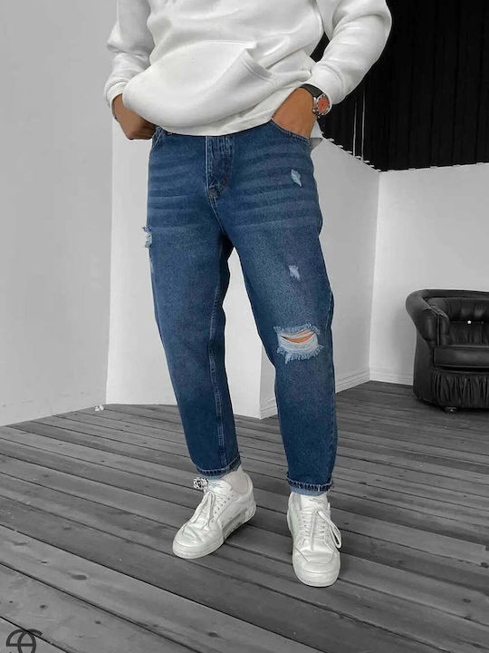 Мъжки дънки Loose Fit Сини