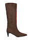 Suede Women's Boots Brown